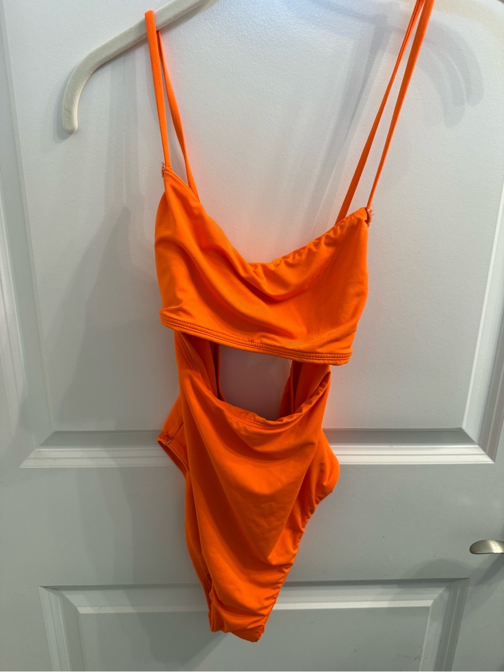Billabong Women’s Orange One-Piece Cutout Swimsuit